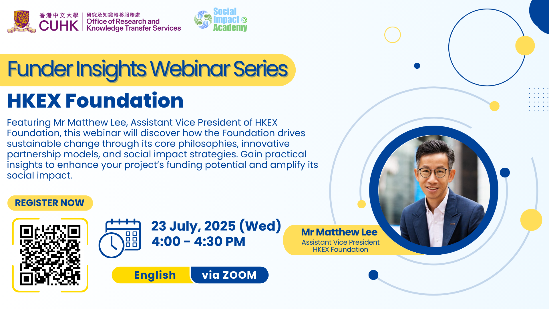 Funder Insights Webinar Series: HKEX Foundation